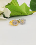 Anello Chevalier Scintille con simbolo zirconato bicolore